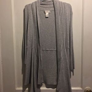 Gray cardigan